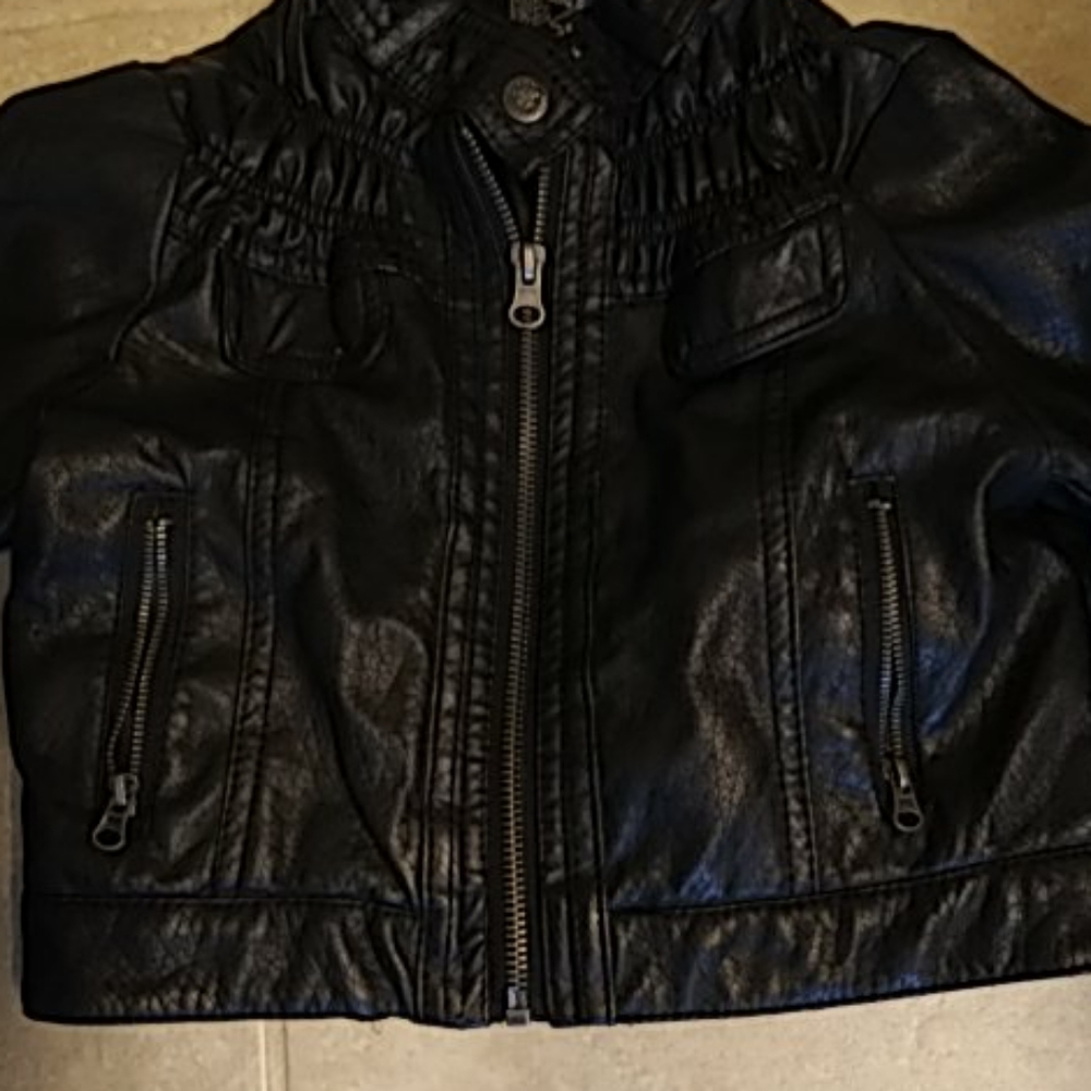 Beverly Hills Polo Club Faux Leather Biker Jacket - Picture 3 of 6